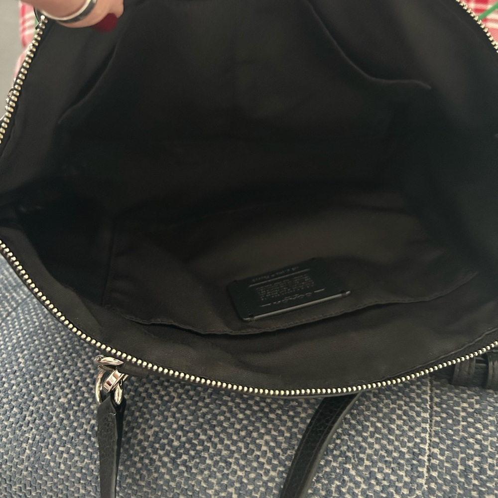 Coach Black Leather Satchel - Picture 6 of 7